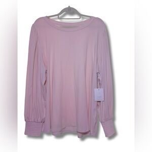 LC Lauren Conrad Soft Pink Long Sleeve Top